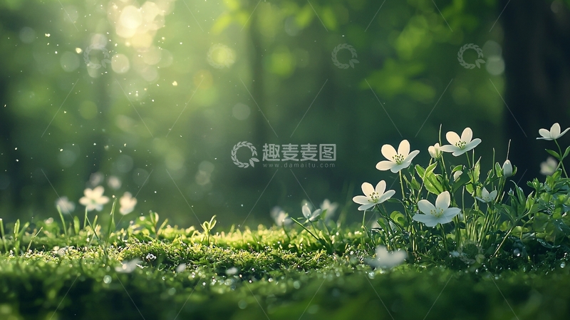 高清大图下载【趣麦麦图】春日阳光下的小花