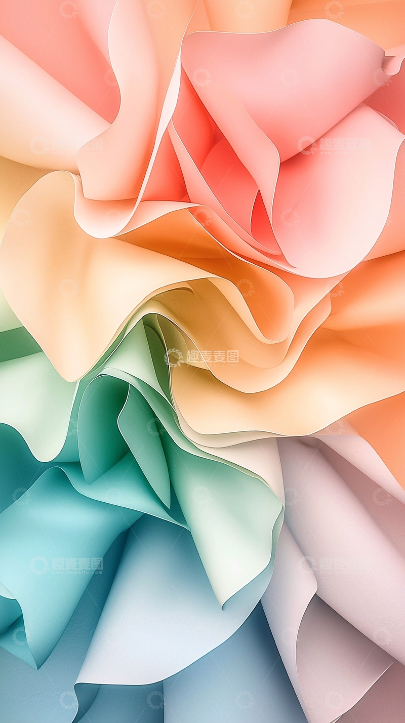 高清大图下载【趣麦麦图】抽象花卉艺术背景图