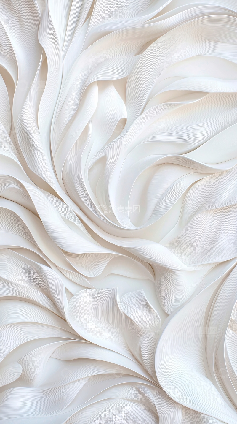 高清大图下载【趣麦麦图】白色丝带纹理背景