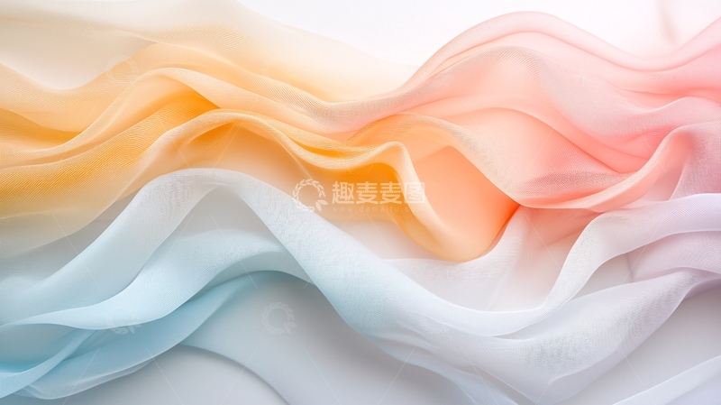 高清大图下载【趣麦麦图】柔和渐变色波纹布料纹理