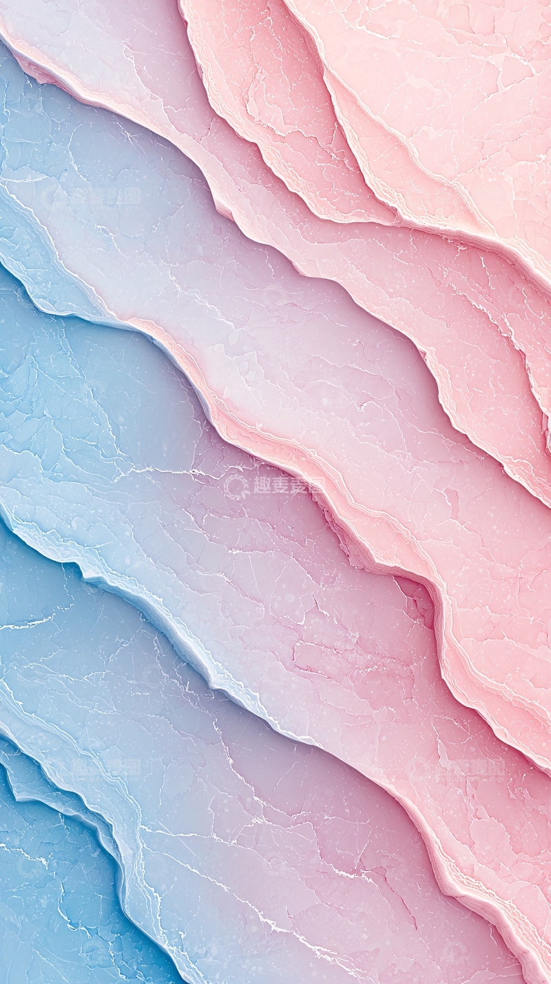 高清大图下载【趣麦麦图】粉色渐变波浪抽象背景