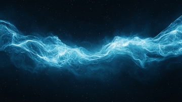 蓝色光波抽象背景