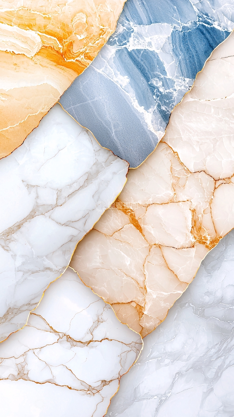 高清大图下载【趣麦麦图】大理石拼接纹理背景图