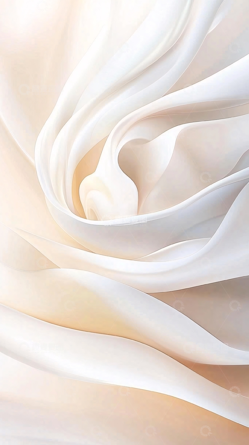 高清大图下载【趣麦麦图】柔和曲线抽象艺术背景
