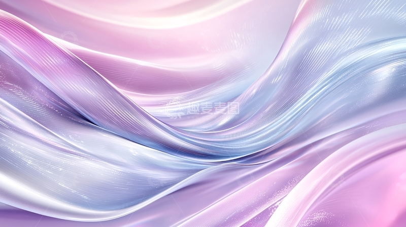 高清大图下载【趣麦麦图】梦幻渐变流动线条背景