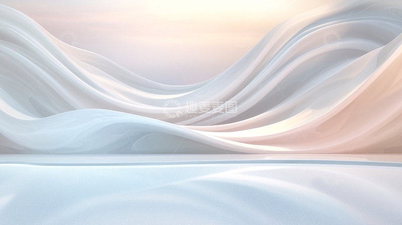 高清大图下载【趣麦麦图】抽象流动线条背景