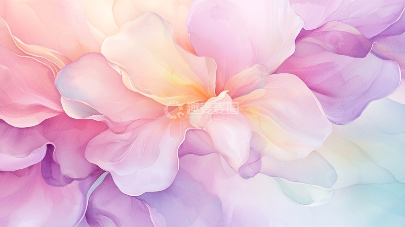 高清大图下载【趣麦麦图】梦幻花朵抽象艺术背景