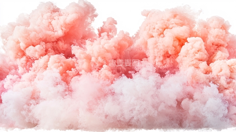 高清大图下载【趣麦麦图】粉色烟雾背景素材