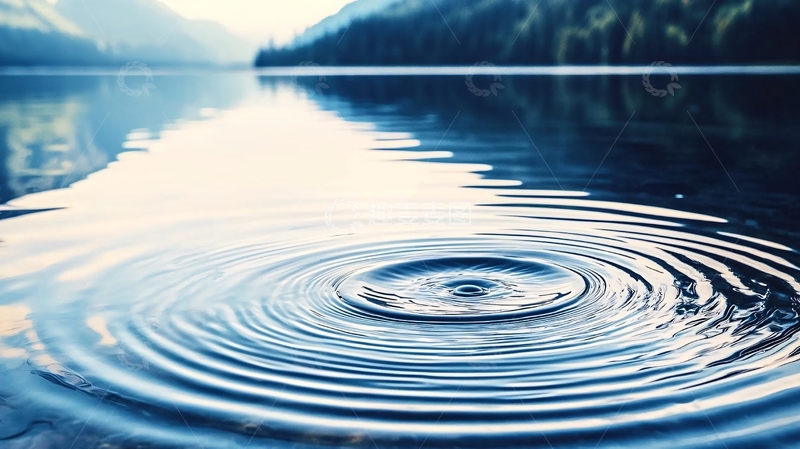 高清大图下载【趣麦麦图】湖面涟漪自然风景