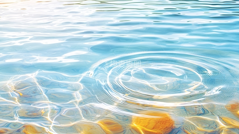高清大图下载【趣麦麦图】清澈水面涟漪自然风景