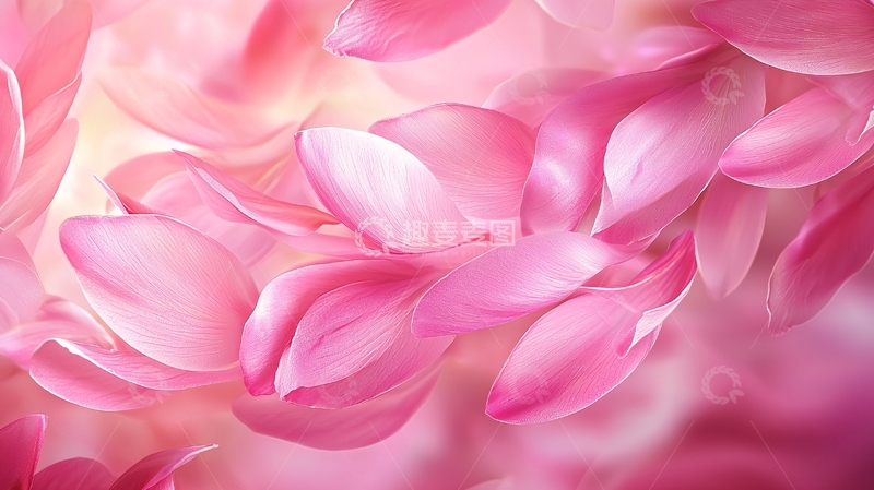 高清大图下载【趣麦麦图】粉色花瓣特写背景素材