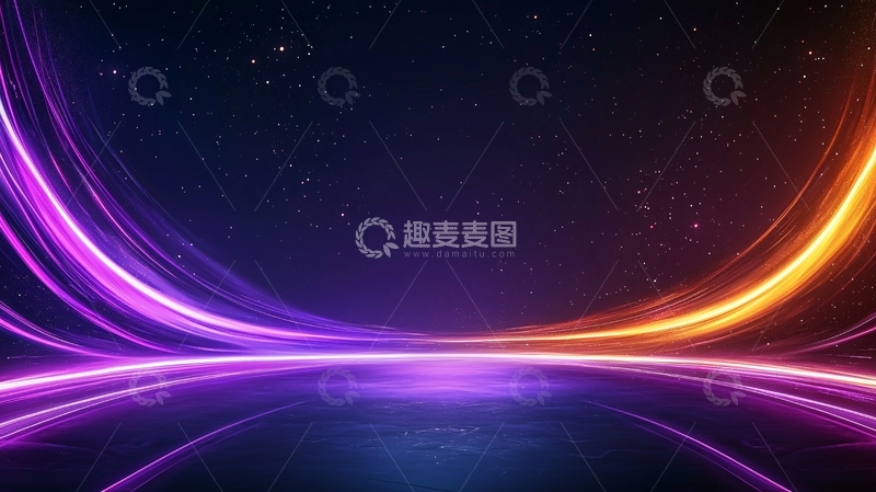 高清大图下载【趣麦麦图】星空流光动态背景