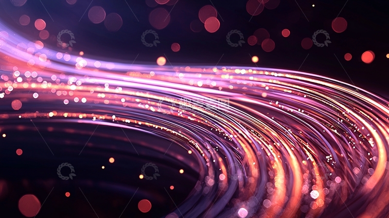 高清大图下载【趣麦麦图】光纤线条动态效果背景