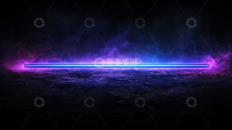 高清大图下载【趣麦麦图】霓虹灯下的神秘宇宙