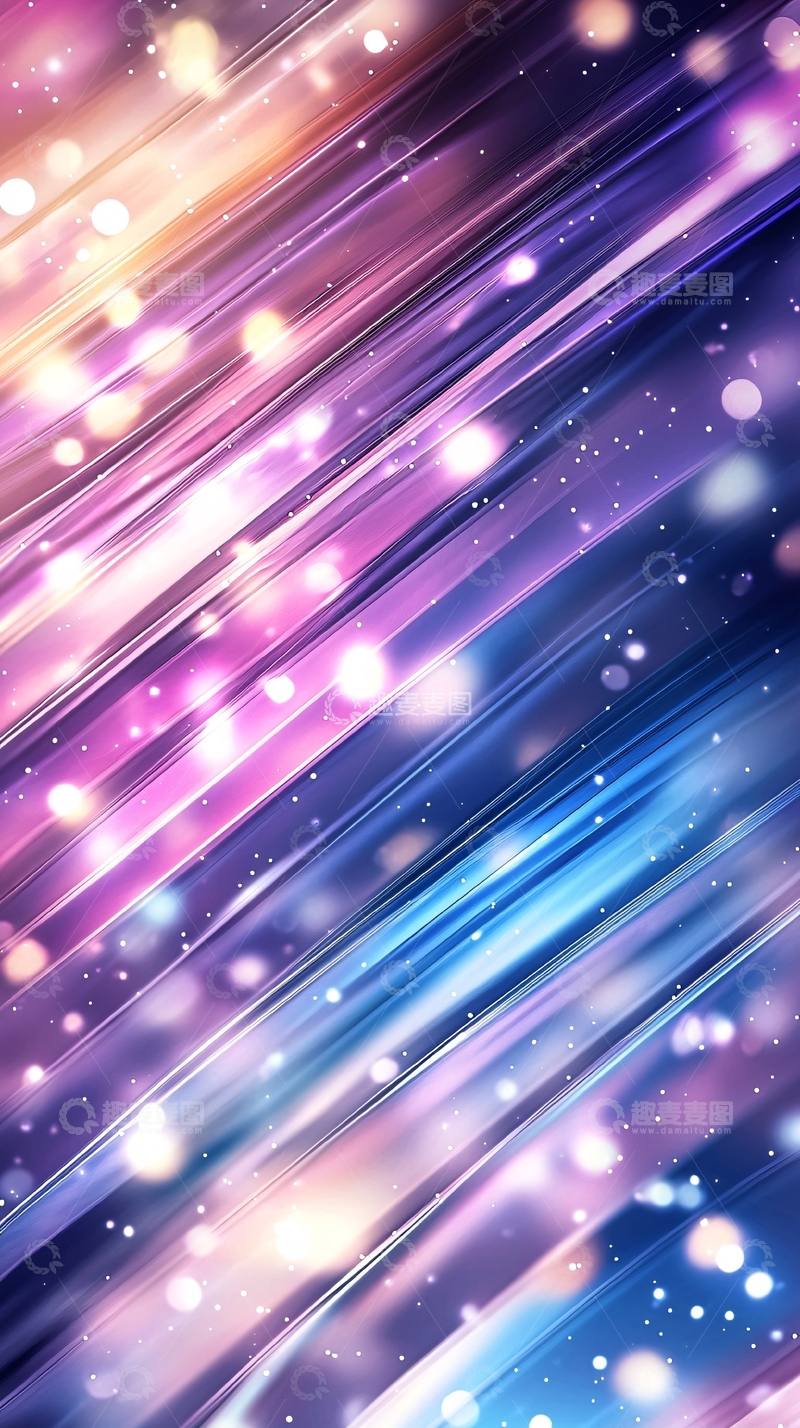 高清大图下载【趣麦麦图】梦幻星空光效背景图