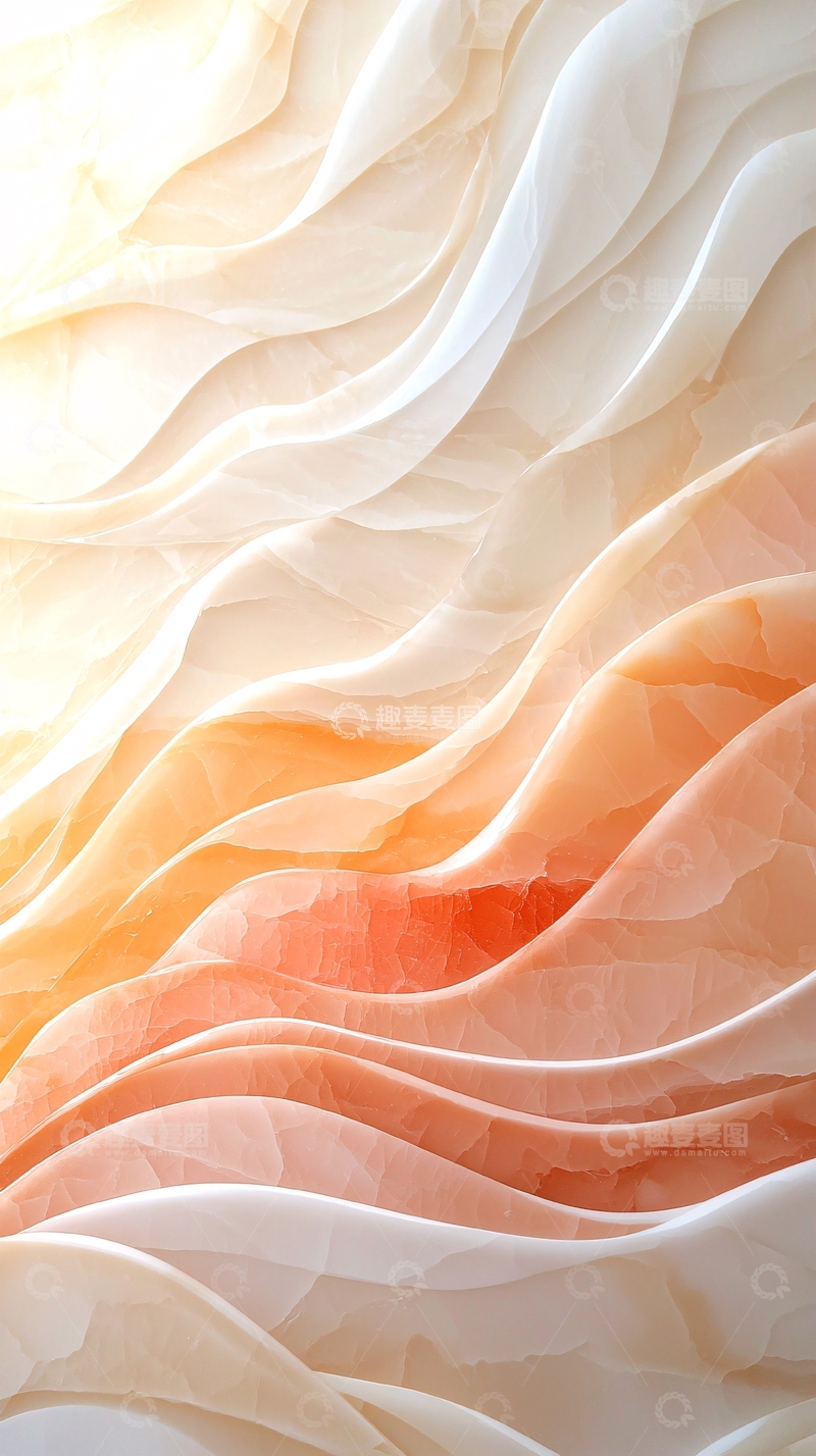 高清大图下载【趣麦麦图】柔和波纹抽象背景