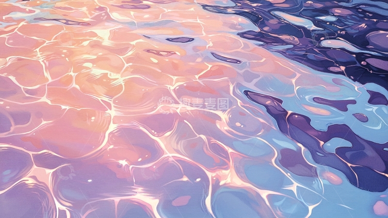 高清大图下载【趣麦麦图】梦幻色彩流动液体纹理背景