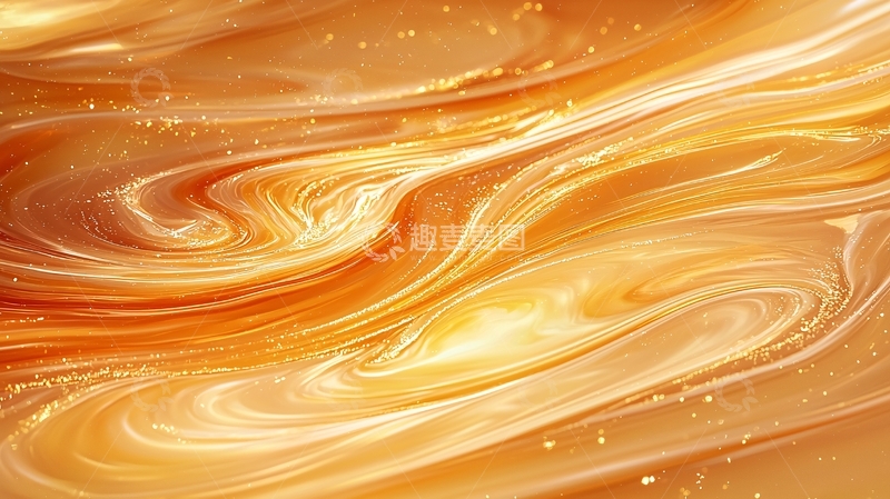 高清大图下载【趣麦麦图】金色漩涡抽象背景