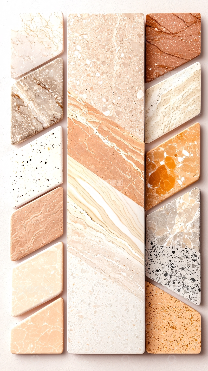 高清大图下载【趣麦麦图】大理石纹理拼接墙砖图案