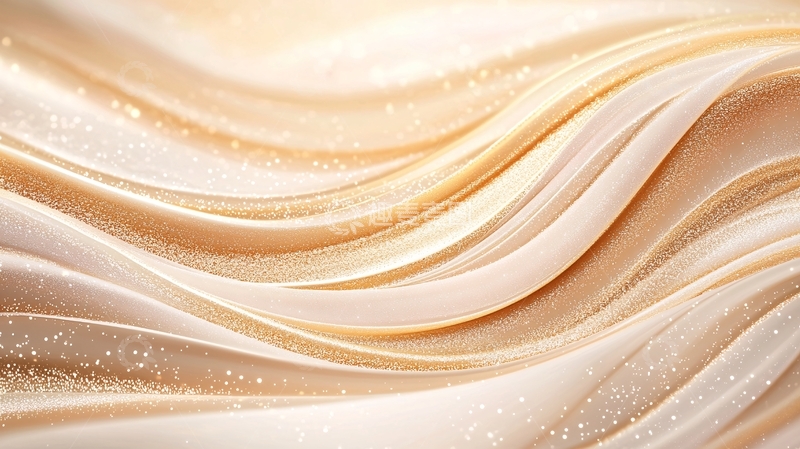 高清大图下载【趣麦麦图】金色波浪纹理背景素材