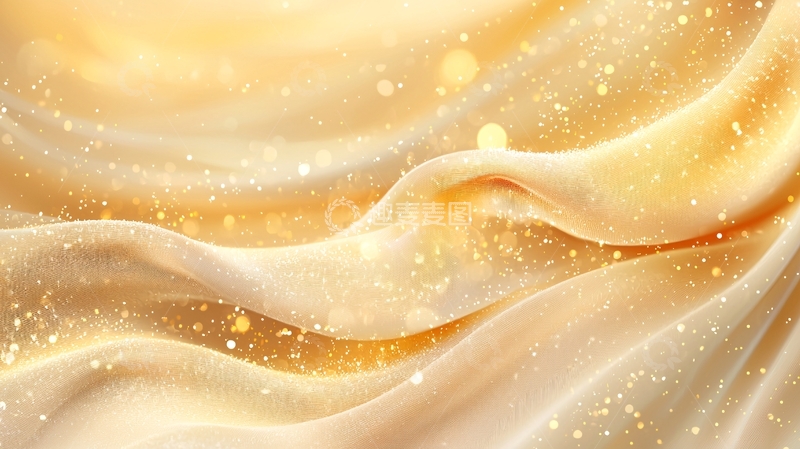 高清大图下载【趣麦麦图】金色丝滑面料背景
