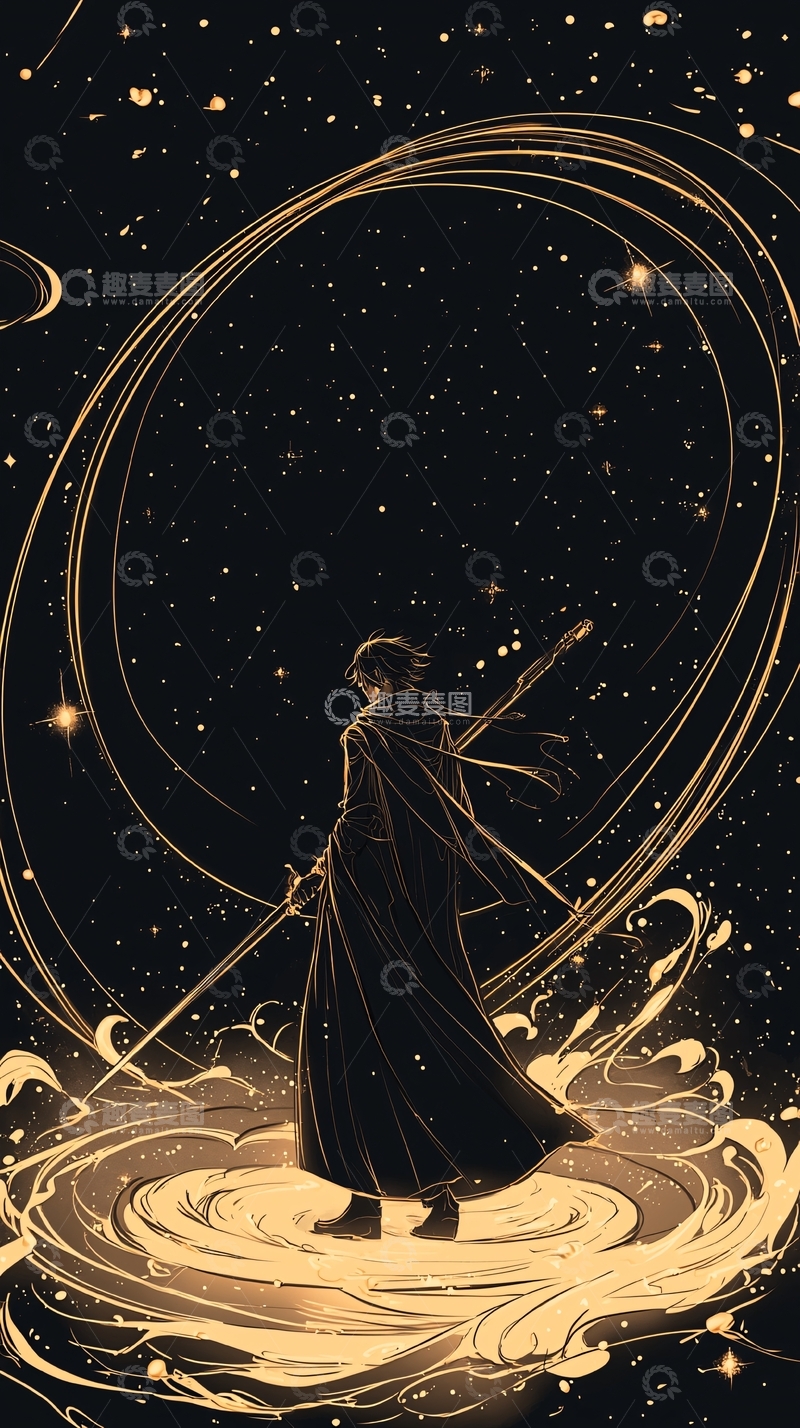 高清大图下载【趣麦麦图】星夜魔法师高清图片