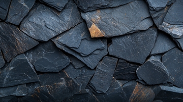 黑色岩石堆砌背景纹理