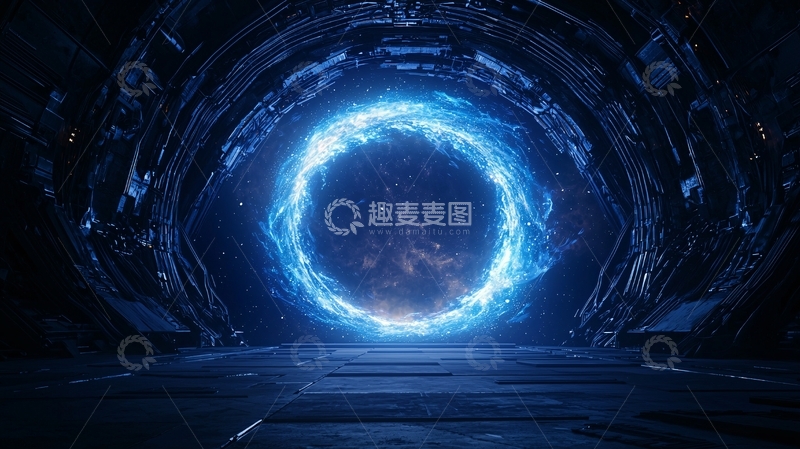 高清大图下载【趣麦麦图】科幻宇宙隧道