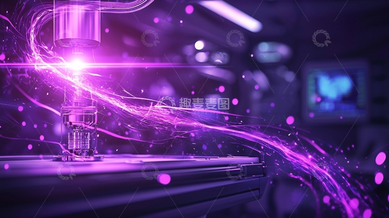 高清大图下载【趣麦麦图】未来科技机械臂发光效果