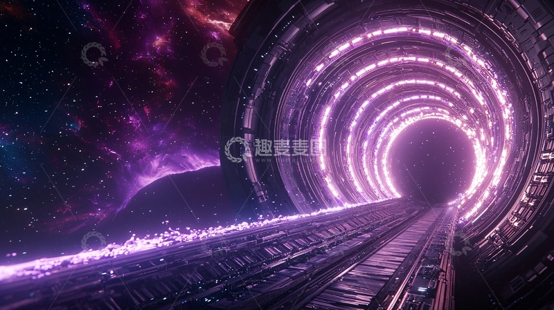高清大图下载【趣麦麦图】星际穿梭隧道
