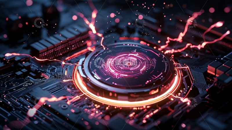 高清大图下载【趣麦麦图】未来科技电路板动态效果