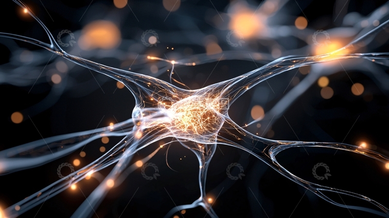 高清大图下载【趣麦麦图】神经元细胞网络动态图像