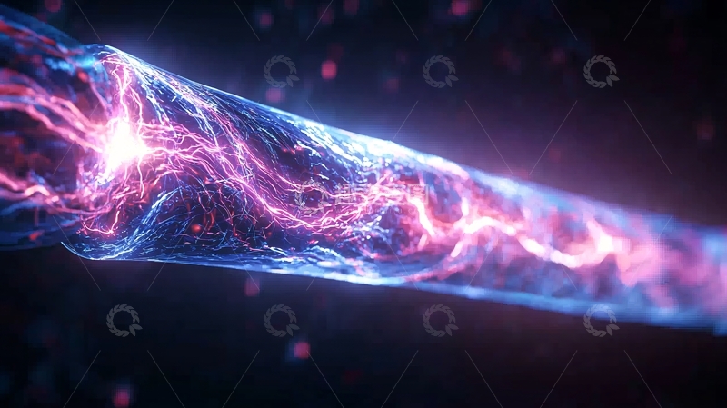 高清大图下载【趣麦麦图】电光流动的未来科技背景