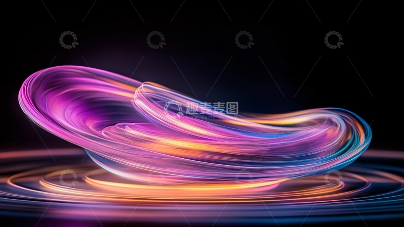 高清大图下载【趣麦麦图】光晕流动抽象艺术背景