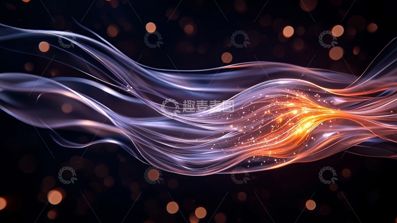 高清大图下载【趣麦麦图】光波流动艺术背景