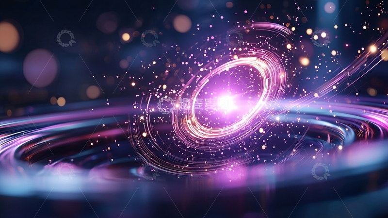 高清大图下载【趣麦麦图】光晕粒子动态效果背景