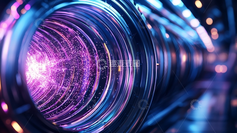 高清大图下载【趣麦麦图】霓虹灯圈光效背景素材