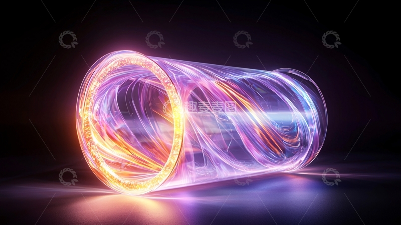 高清大图下载【趣麦麦图】光速穿梭的未来隧道