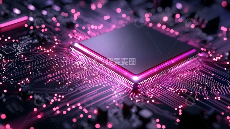 高清大图下载【趣麦麦图】未来科技电路板芯片