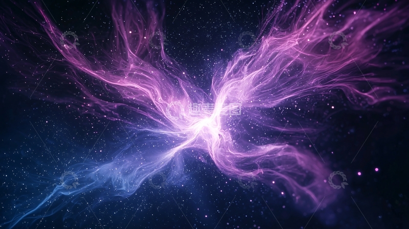 高清大图下载【趣麦麦图】紫色星云动态壁纸