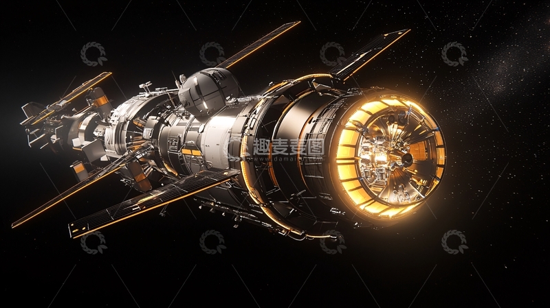 高清大图下载【趣麦麦图】太空站科幻未来科技