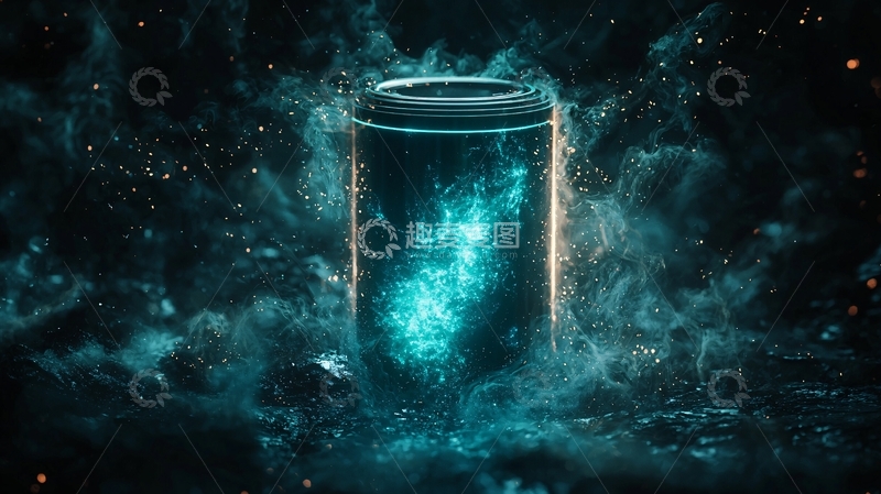 高清大图下载【趣麦麦图】神秘发光的烟雾罐