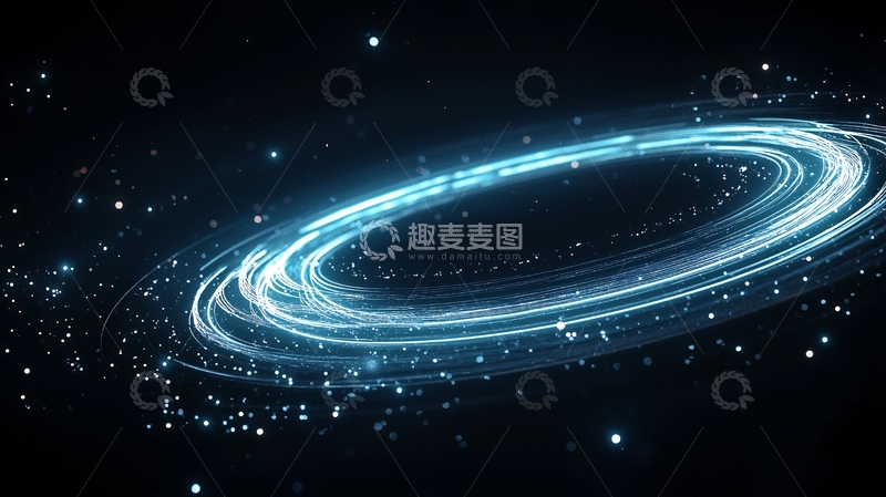 高清大图下载【趣麦麦图】宇宙光环动态效果背景图