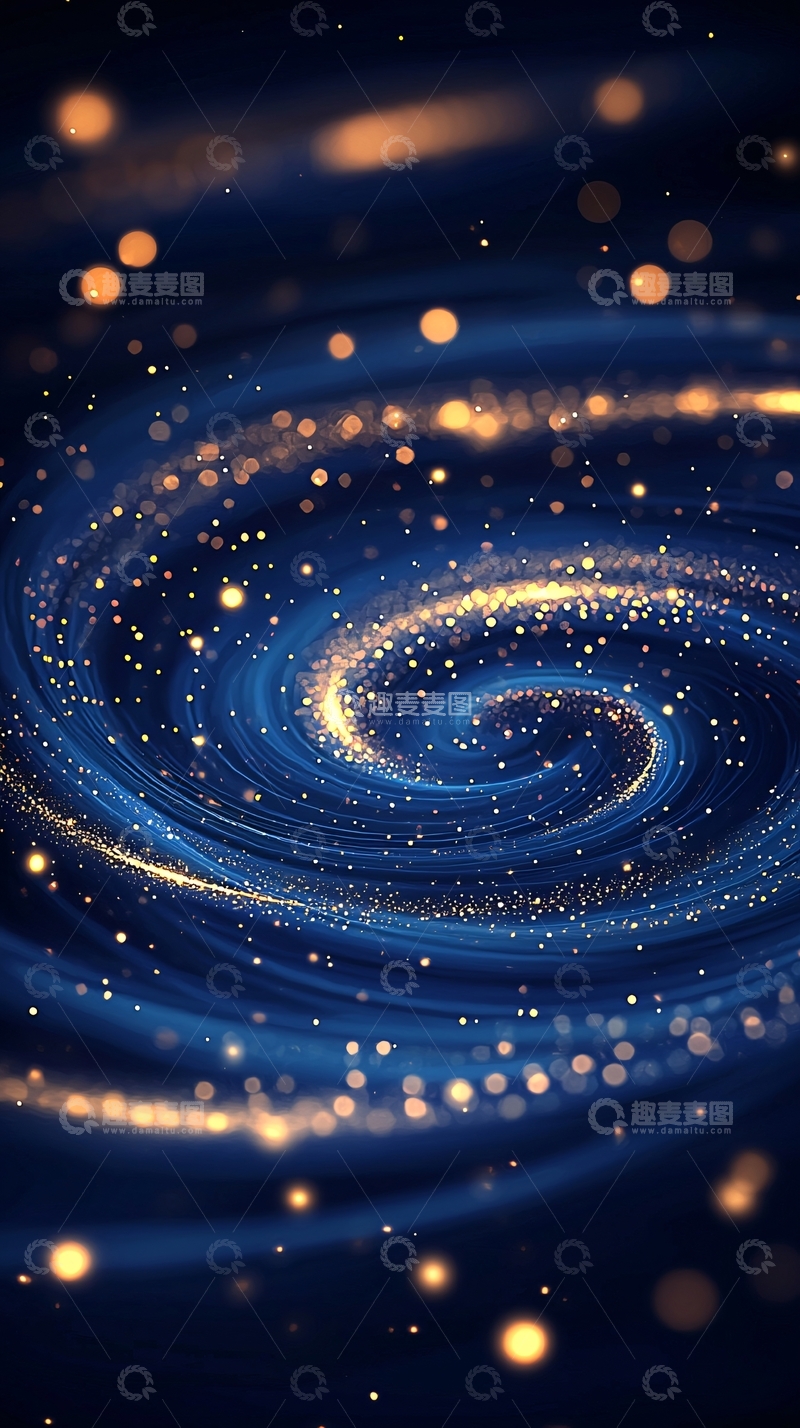 高清大图下载【趣麦麦图】星河漩涡动态壁纸