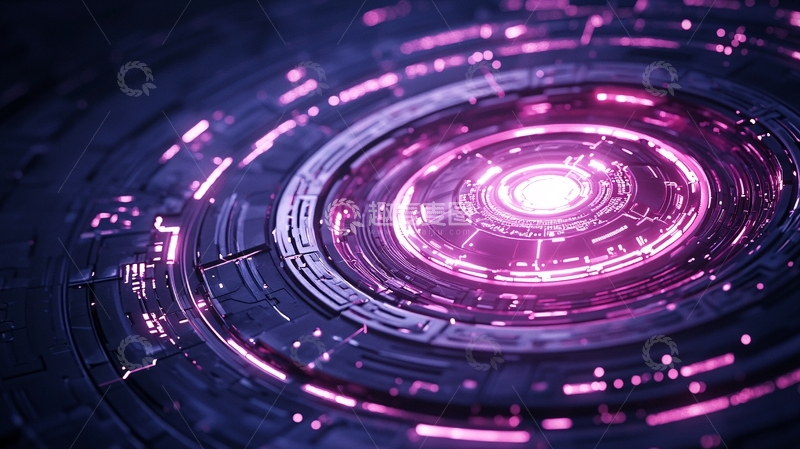 高清大图下载【趣麦麦图】未来科技圆形界面设计