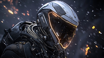 未来战士头盔科幻装备