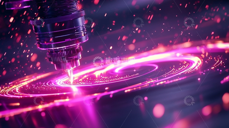 高清大图下载【趣麦麦图】激光雕刻机工作场景