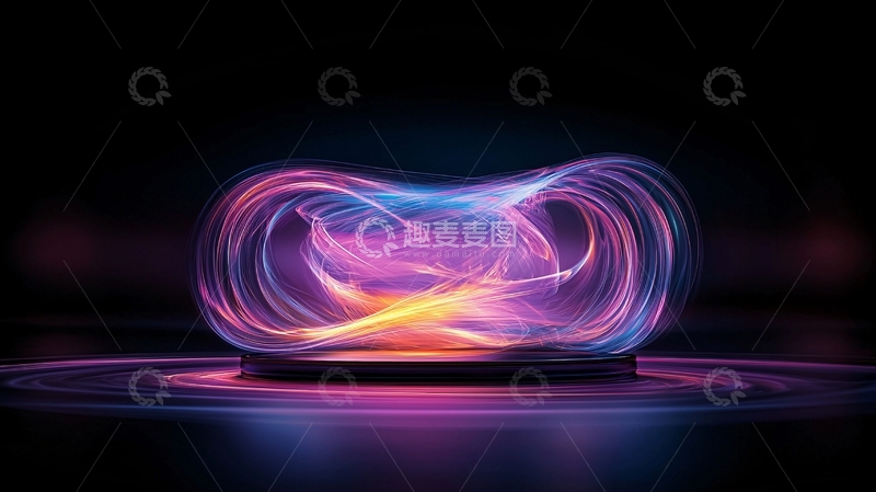 高清大图下载【趣麦麦图】光速流动的艺术装置