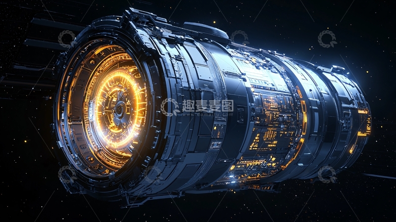 高清大图下载【趣麦麦图】未来科技太空飞船