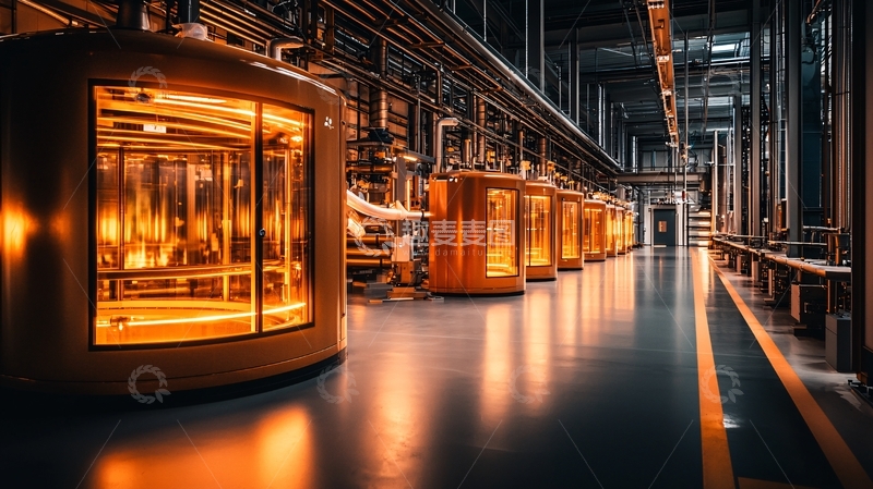 高清大图下载【趣麦麦图】现代工厂内部设备展示